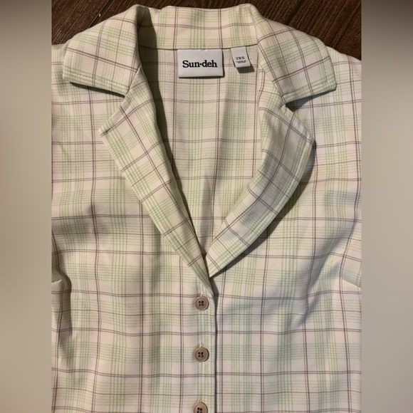 Sunday Best Plaid Skirt & Crop Top Set - Picture 2 of 3